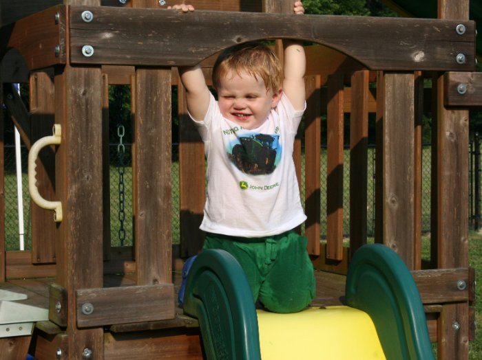 Jacob on the Slide